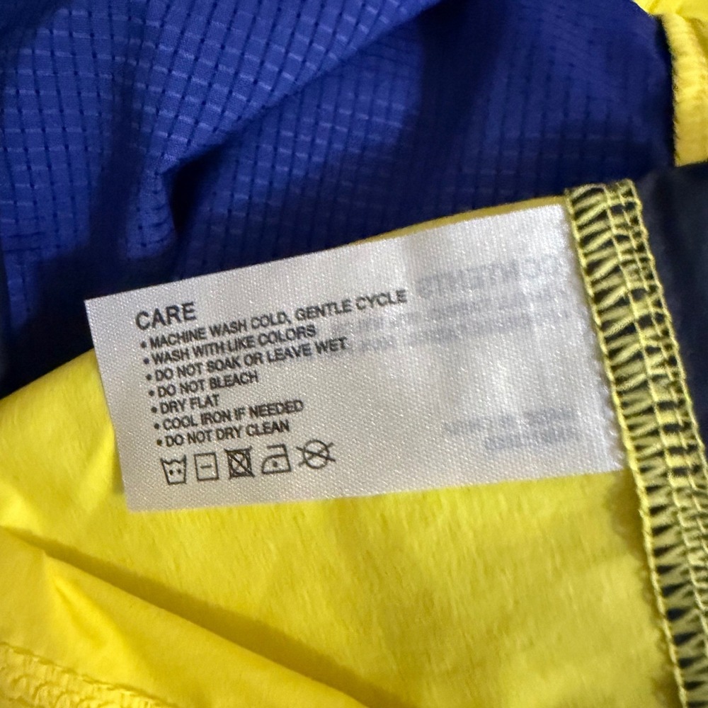Greyson Colorblock Trailwolf Jacket Men Large Yellow Blue Ripstop Windbreaker - Picture 10 of 12